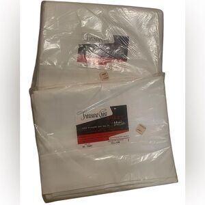 Vintage Montgomery Ward Treasure Chest Set Of 2 Twin Flat White Sheets NIB